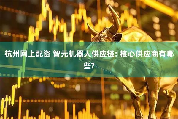杭州网上配资 智元机器人供应链: 核心供应商有哪些?